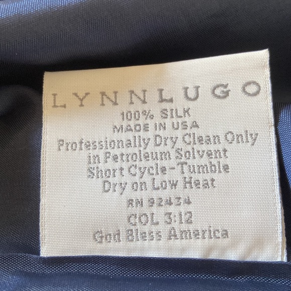 new lynn lugo silk navy dress - Picture 9 of 9